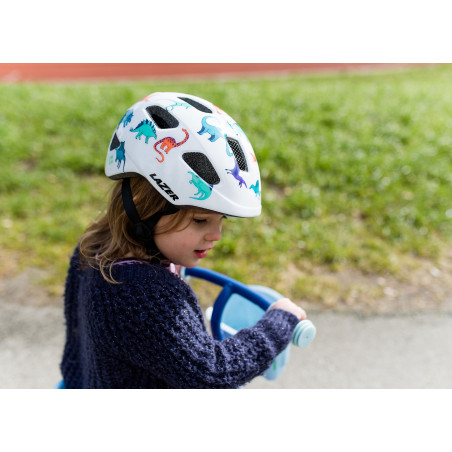 Lazer Pnut KinetiCore 2.0, Dinosaurs. GS (Turnfit), Cykelhjälm barn