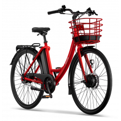 Ecoride Ambassador 3, Navmotor, Röd, Elcykel 2