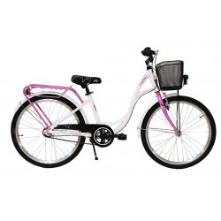 Sandnäs Bella, 24", 3-vxl , Vit, Flickcykel