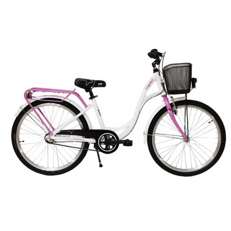 Sandnäs Bella, 24", 3-vxl , Vit, Flickcykel