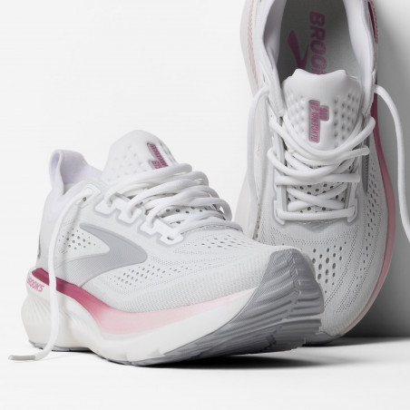 Brooks Glycerin GTS 23, White/Harbor Mist/Metallic, Löparsko Dam