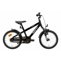 Biorn Bobo, 16", Mattsvart, Barncykel