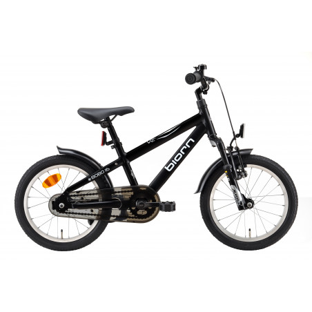Biorn Bobo, 16", Mattsvart, Barncykel