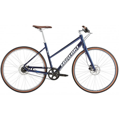 Nishiki Pro BLT, Dam, 7 växlar, Remdrift, Lagunblå, 48,3 cm (19")