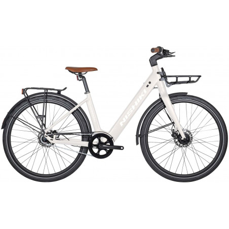 Nishiki Poseidon, Unisex, 7-växlar, Blank Vanilj, Elcykel