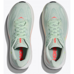Hoka Clifton 10, Dam, Sea Glass/Neon Flame, Löparsko 2
