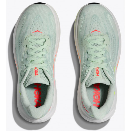 Hoka Clifton 10, Dam, Sea Glass/Neon Flame, Löparsko