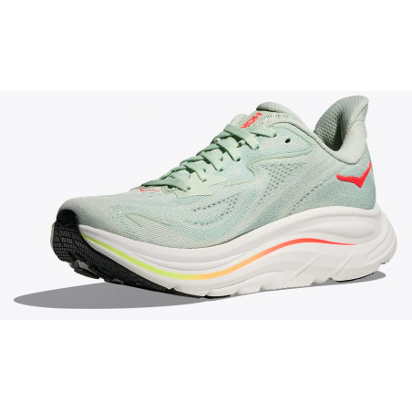 Hoka Clifton 10, Dam, Sea Glass/Neon Flame, Löparsko