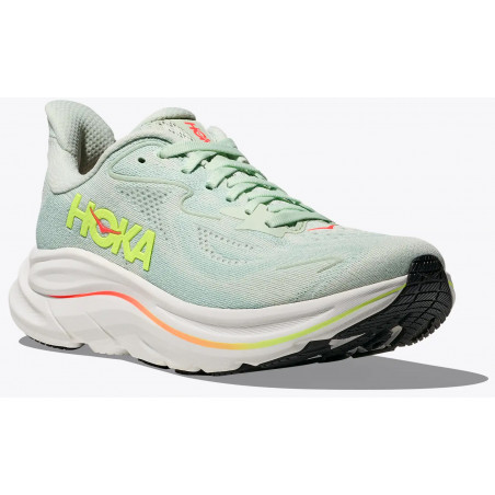 Hoka Clifton 10, Dam, Sea Glass/Neon Flame, Löparsko