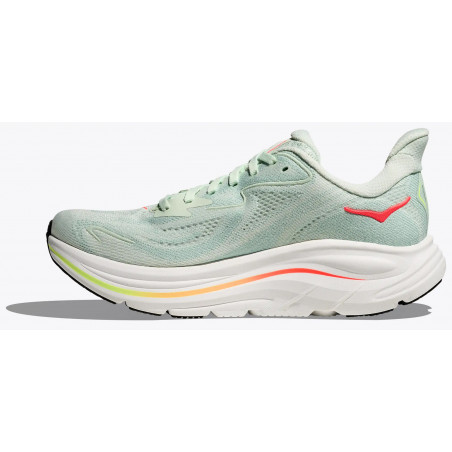 Hoka Clifton 10, Dam, Sea Glass/Neon Flame, Löparsko