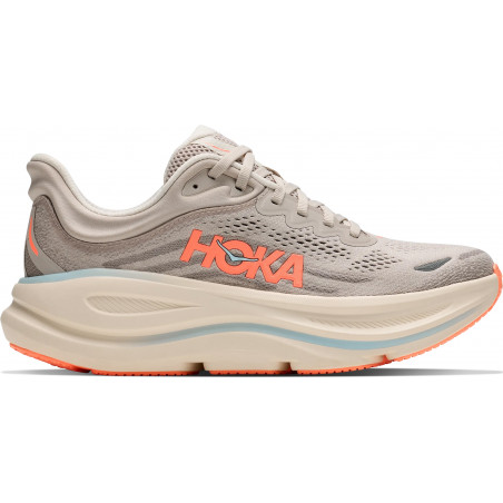 Hoka W Bondi 9, River Rock Grey/Mineral Orange, Dam, Löparsko