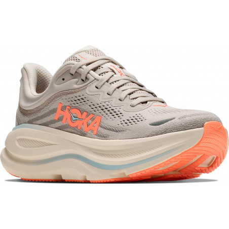 Hoka W Bondi 9, River Rock Grey/Mineral Orange, Dam, Löparsko