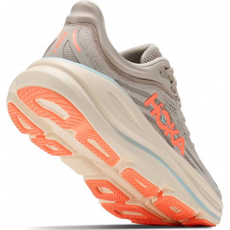 Hoka W Bondi 9, River Rock Grey/Mineral Orange, Dam, Löparsko