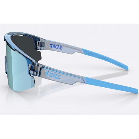 Bliz Matrix Transparant Blue/Iceblue Mirror, Sportglasögon