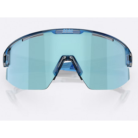 Bliz Matrix Transparant Blue/Iceblue Mirror, Sportglasögon