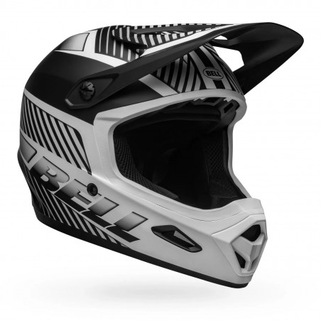 Bell Transfer Fullface, Matte Black/White, Cykelhjälm Downhill & MTB