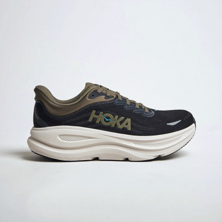 Hoka M Bondi 9, Herr, Black/River Rock Grey, Löparsko