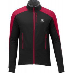 Salomon Momentum Softshell jkt dam, svart/Lila