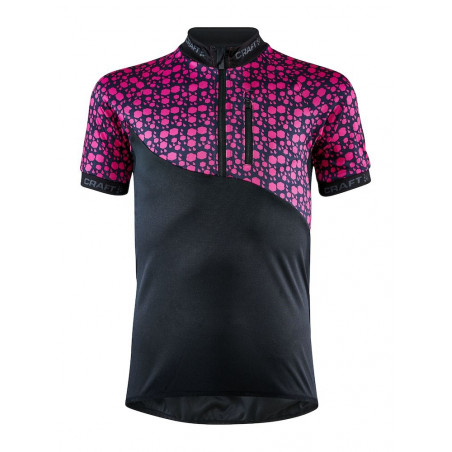 Craft Bike Jersey Junior Black/Fame UTFÖRSÄLJNING