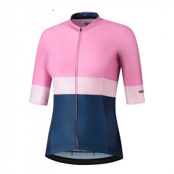 Shimano Yuri kort ärm rosa/navy REA