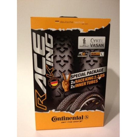 Däckset Conti Race King RS 2 st däck & 2 st slangar svart 55-584/27,5x2,2