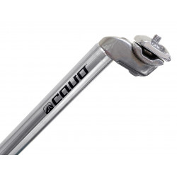 Sadelstolpe Cavo Aluminium inkl. klamma silver 27,2x400 mm