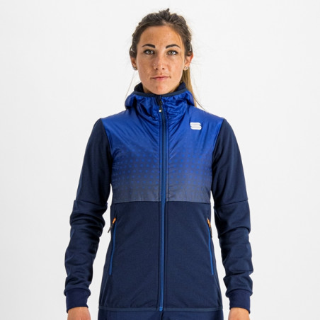 Sportful Rythmo Jacket, Blue Ceramic, Skidjacka dam