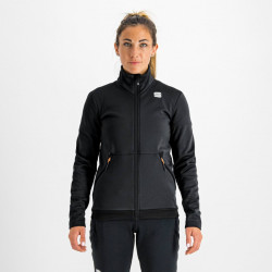 Sportful Engadin Wind Jacket, Svart, Skidjacka Dam