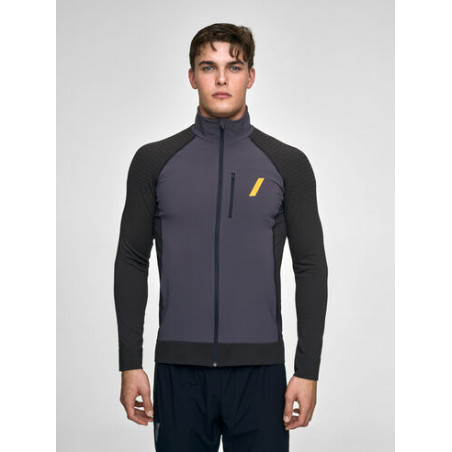 Dahlie Jacket Seamless Push Herr, Dark Grey Melange, Längdskidjacka