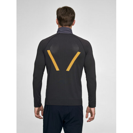 Dahlie Jacket Seamless Push Herr, Dark Grey Melange, Längdskidjacka