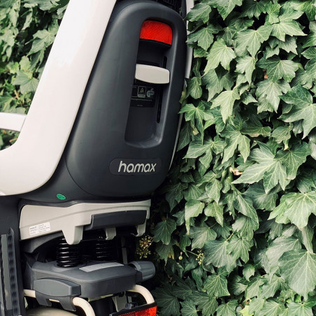 Hamax Caress Lockable Bracket, Grey/Red, Cykelbarnstol