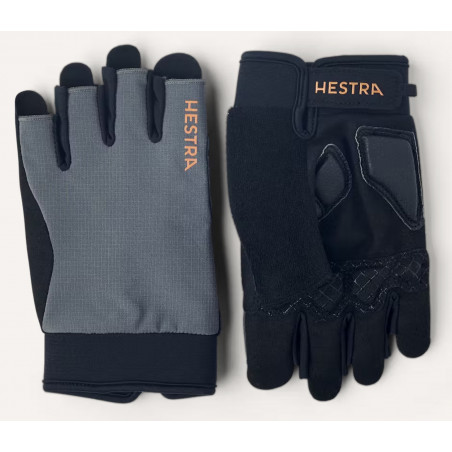 Hestra Bike Guard Short 5-finger Charcoal/Koks, Cykelhandskar