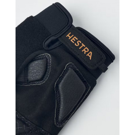 Hestra Bike Guard Short 5-finger Charcoal/Koks, Cykelhandskar