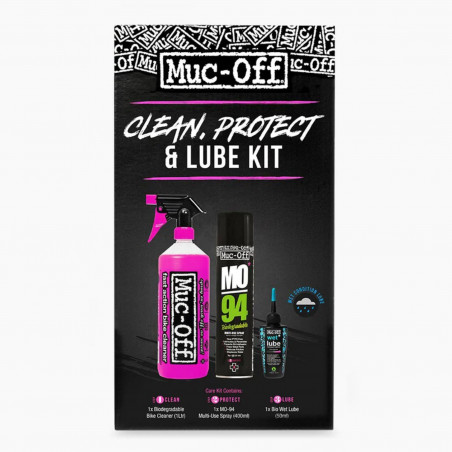 Muc-Off Wash Protect and Wet lube kit, Cykelrengöring