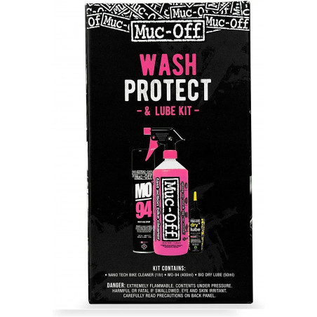 Muc-Off Wash Protect and Dry lube kit, Rengöringspaket
