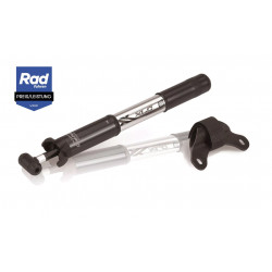 XLC Mini Pump PU-M02 7 bar, 100PSI Silver/Svart, Cykelpump