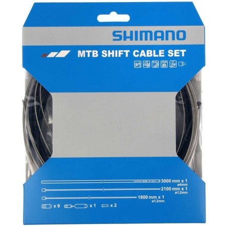 Shimano Växelvajerset Mtb rostfri, svart, 300cm hölje
