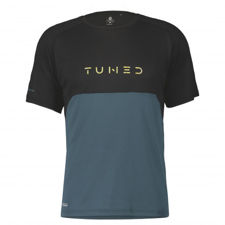 Scott Shirts Trail Tuned, Men, Black/Aruba Green, Cykeltröja