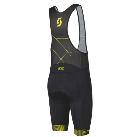 Scott RC Team ++ Men's  Bibshorts, Black/Sulphur Yellow, Cykelbyxor