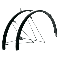 Skärmset SKS Bluemels 700c x 45 mm, Basic, Svart inkl. stag