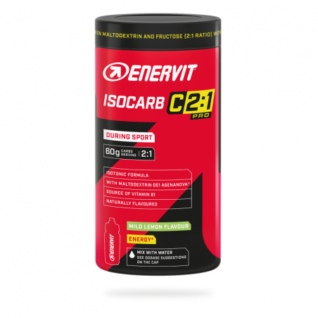 Enervit Isocarb C2:1 citron, Energidryck, 650 g