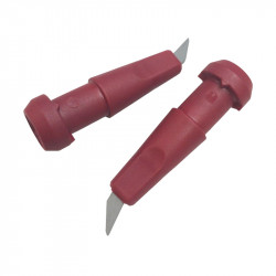 Rode stavspets, 10 mm, röd, 2-pack, rullskidholkar/spetsar