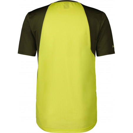 Scott Shirt Mens Trail Vertic Short Sleeve, Bitter Yellomed/Fir Green, Cykeltröja