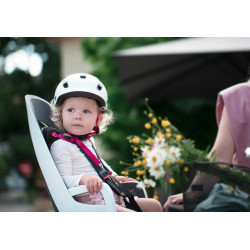 Hamax Caress Cykelstol Barn. Vit/Mynta, Pakethållarmontering 2