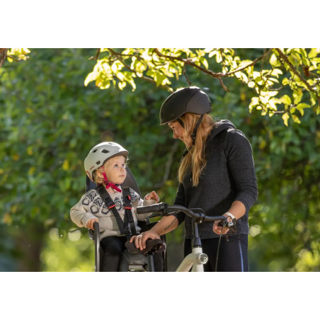 Hamax Zenith Cykelstol, Barn, Grå/Svart, Pakethållarmontering