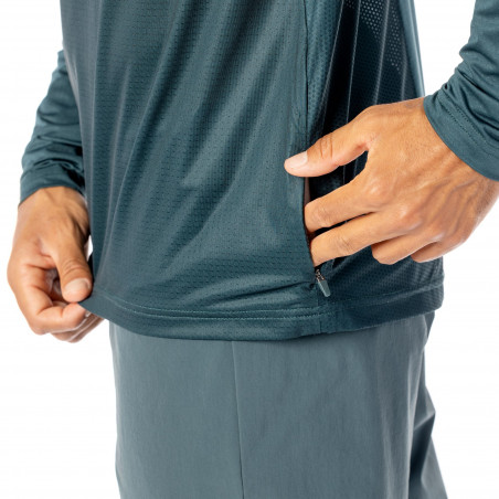 Scott Trail Flow Long-Sleeve Men´s Shirt, Aruba Green/Mineral Green, Cykeltröja