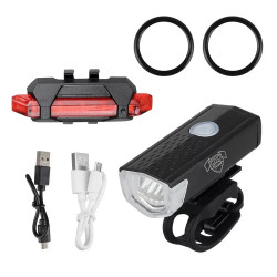 Cito Cykellampset, 300 lumen fram/30 lumen bak