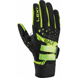 Leki Trigger HRC Race Shark, Gul/Svart, Längdskidhandske