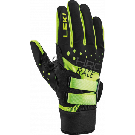 Leki Trigger HRC Race Shark, Gul/Svart, Längdskidhandske