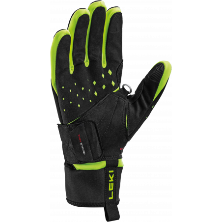 Leki Trigger HRC Race Shark, Gul/Svart, Längdskidhandske